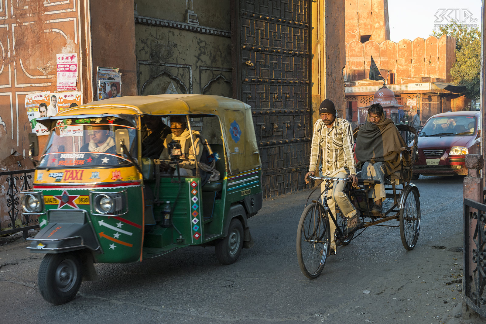 Jaipur - Tuktuk en riksja  Stefan Cruysberghs